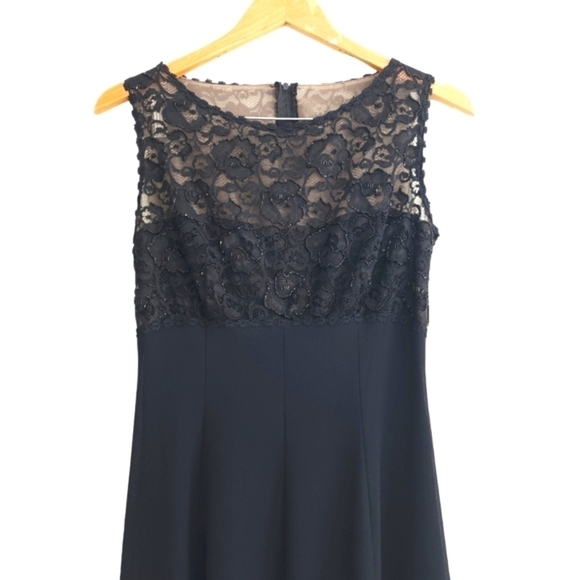 Stunning new VINTAGE Tonight Black Gown nwt - Picture 3 of 12